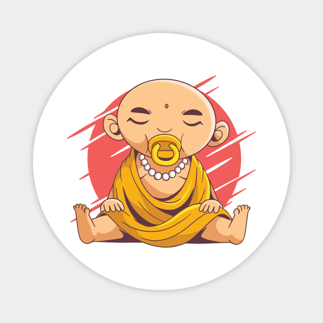 Baby Buddha Magnet by lordambyar